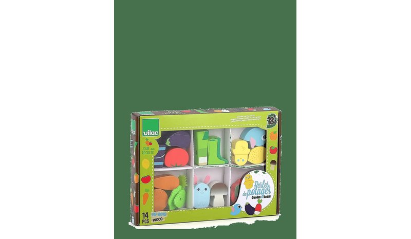 VILAC Large Beads Set - Vegetable Garden - MULTI - One Size – kuva 1/2