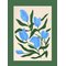 POSTER & FRAME Blue Tulips - MULTI-COLOURED - A3 – kuva 1