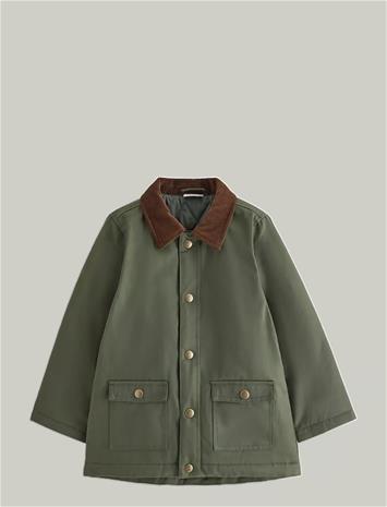 LINDEX Padded Jacket - DARK DUSTY KHAKI - 116 – kuva 1/2