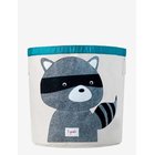 3 SPROUTS Storage Container, Round - GRAY - RACOON - 44.5 cm X 43 cm