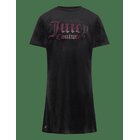 JUICY COUTURE Luxe Diamante Fitted Ss Tee Dress - JET BLACK - 176