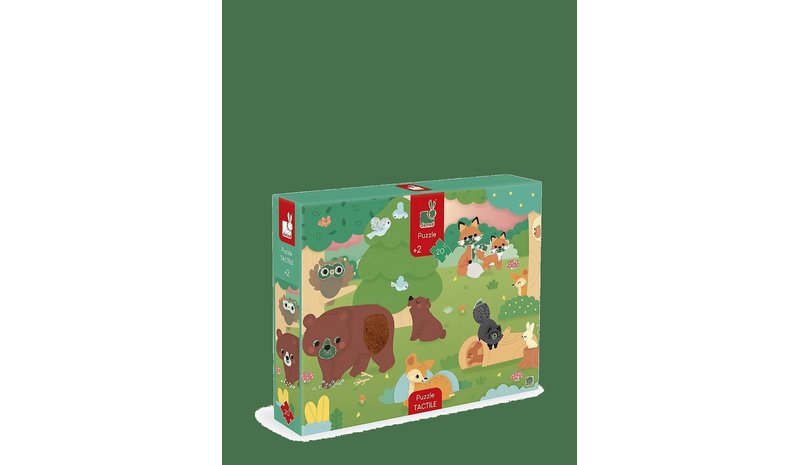 JANOD Janod - Forest Tactile Puzzle - MULTI - One Size – kuva 1/2