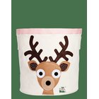 3 SPROUTS Storage Container, Round - TOFFEE - DEER - 44.5 cm X 43 cm