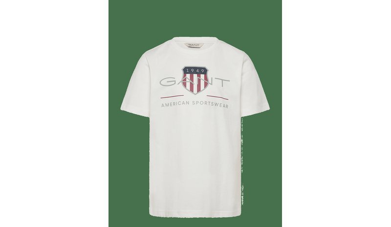 GANT KIDS Archive Shield Ss T-Shirt - WHITE - 122 – kuva 1/2