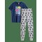 LINDEX Fall Guys Pyjama Set - DK DUSTY BLUE - 158/164 – kuva 1