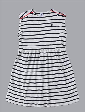PETIT BATEAU Robes Sm - MARSHMALLOW/SMOKING - 152 – kuva 1/2