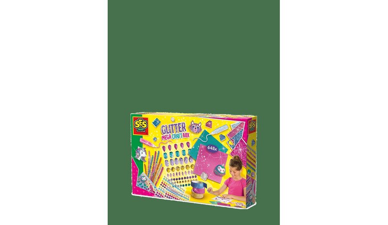 SES CREATIVE Mega Craft Box - Glitter - MULTI - One Size – kuva 1/2