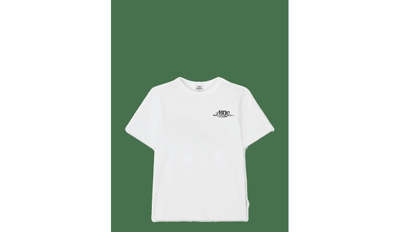MADS NØRGAARD Dry Single Theo Tee - WHITE - 152 – kuva 1/3
