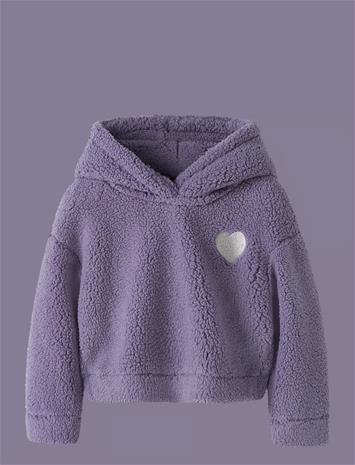 NAME IT Nmfonea Ls Teddy Pullover Wh Pb - LAVENDER ICING - 104 – kuva 1/2