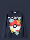 NAME IT Nkmseven Pokemon Nreg Sweat Bru Sky - NAVY BLAZER - 122-128