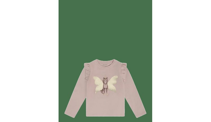 MINYMO T-Shirt Ls - BARK - 128 – kuva 1/2