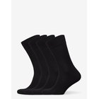 AMANDA CHRISTENSEN Bamboo Crew Sock 4-Pack - BLACK - 43-46