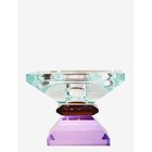 C'EST BON Crystal Candle Holder - LIGHT MINT/DARK BROWN/VIOLET - One Size 9
