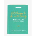 GIFT REPUBLIC Scratch Book Bucketlist Family - GREEN - One Size