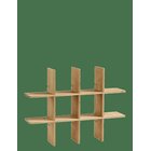 AIDA Raw Teak - Reol 46.5*34.6*10Cm 2 X 46.5*10*0.8 + 3 X 34.6*10*0.8Cm - TEAK - One Size