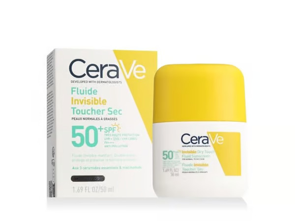 CeraVe Invisible Dry Touch Fluid Sunscreen SPF50+