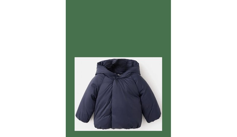 MANGO Hooded Coat - NAVY - 86 – kuva 1/2