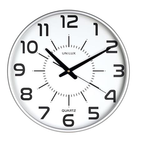 Unilux Maxi Pop Clock metal grey