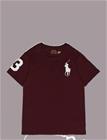 RALPH LAUREN KIDS Big Pony Cotton Jersey Tee - RICH RUBY/C8154 - 163-174