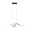 LED-kattokruunu johdossa LOOP LED/28W/230V musta – kuva 8