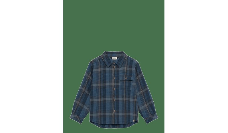 MINYMO Shirt Ls Check - BLUEFIN - 134 – kuva 1/2