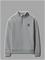 CALVIN KLEIN Terry Monogram Flock Half Zip - MEDIUM GREY HEATHER - 140 – kuva 1