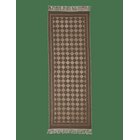 NOBLE HOUSE Rug Check Brown 70X200 - BROWN - 70X200 cm