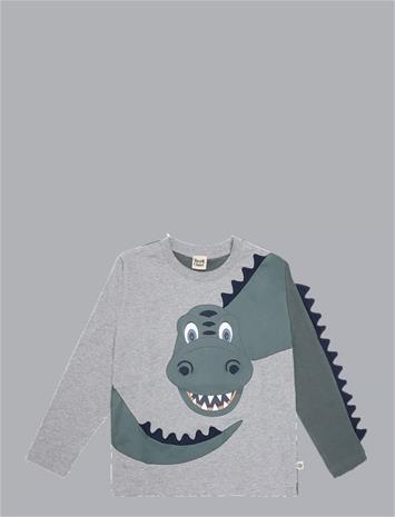 HUST & CLAIRE Hcanton Dino - GREY MELANGE - 122 – kuva 1/2