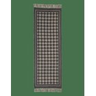 NOBLE HOUSE Rug Check Brown 70X200 - BLACK - 70X200 cm