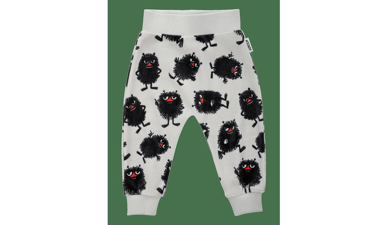 MOOMIN Pigg Velour Byxa - LIGHT GREY - 62 – kuva 1/2