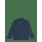 UNITED COLORS OF BENETTON L/S Polo Shirt - BLUE - 104