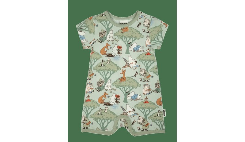 MOOMIN Ledighet Playsuit - GREEN - 80 – kuva 1/2