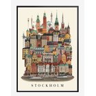 MARTIN SCHWARTZ Stockholm Small Poster - MULTI COLOR - A3