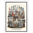 MARTIN SCHWARTZ London Small Poster - MULTI COLOR - A3