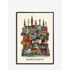 MARTIN SCHWARTZ København Small Poster - MULTI COLOR - A3