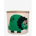 3 SPROUTS Storage Container, Round - GREEN - DINOSAUR - 44.5 cm X 43 cm
