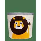 3 SPROUTS Storage Container, Round - YELLOW - LION - 44.5 cm X 43 cm