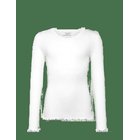 ROSEMUNDE KIDS Rkbalta Modal Ls Lace T-Shirt - NEW WHITE - 128