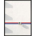 DEMOCRATIC GALLERY Poster Lined House Wall - RED - 45X60