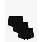 URBAN QUEST 3-Pack Women Bamboo Shorts Brief - BLACK - S
