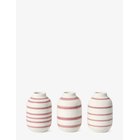 KÄHLER Omaggio Vase Miniature Rose 3 Pcs. - ROSE - One Size