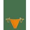 TOMMY HILFIGER V String Side Tie - ORANGE HYPE - M – kuva 1
