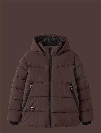 NAME IT Nkmmelvin Puffer Jacket - SEAL BROWN - 128 – kuva 1/2