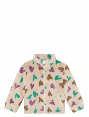 DAILY 7 Teddy Jacket Hearts - SANDSHELL - 104 – kuva 1/2