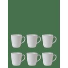 AIDA Raw Arctic White - Mug W Handle 6 Stk 35 Cl - ARCTIC WHITE - 35 CL