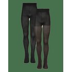 THE NEW 2-Pack Tights Glitter/Solid Noos - BLACK - 170/176