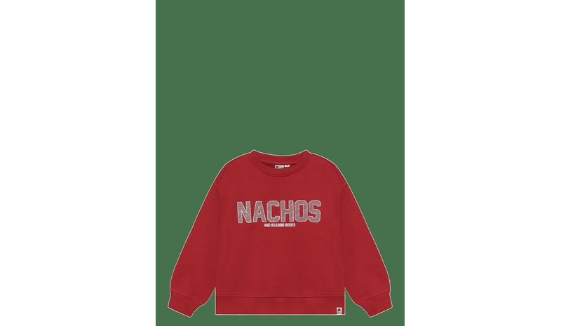 DAILY 7 Oversized Sweater Artwork - RYTHMIC RED - 128 – kuva 1/2