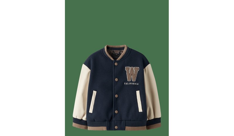 NAME IT Nmmmikado Varsity Jacket - NAVY BLAZER - 80 – kuva 1/2