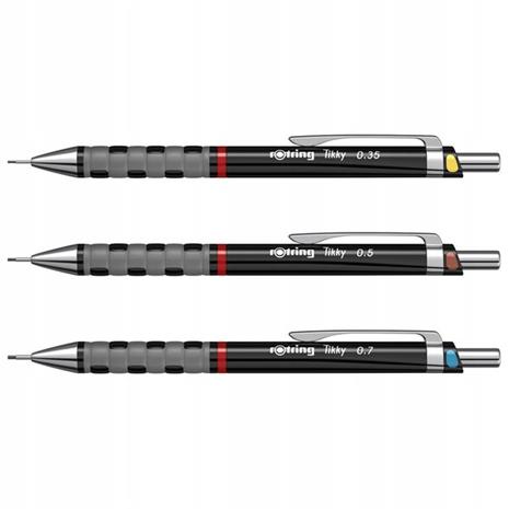 Rotring Tikky Mechanical Pencil 3 - Set with Colourcode 0.35 / 0.5 / 0.7