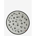 OYOY LIVING DESIGN The Alphabet Rug - LIGHT GREY - Ø120X1 cm
